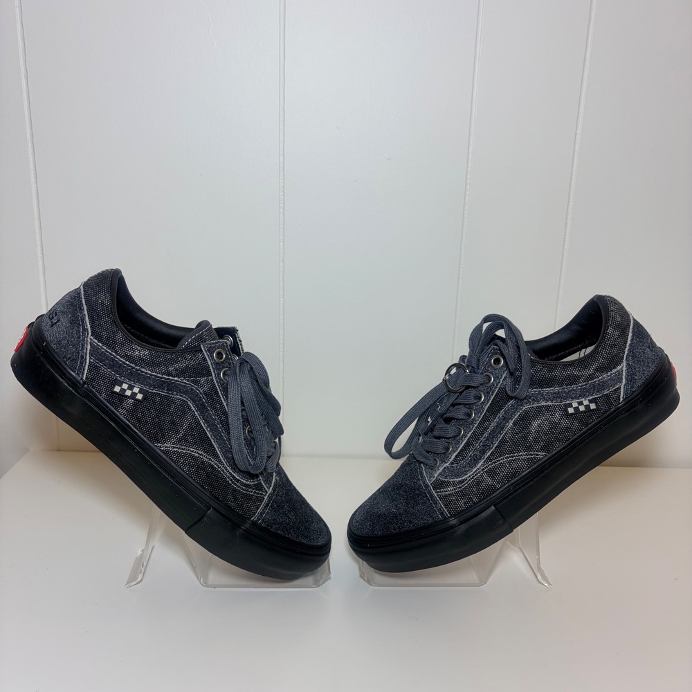 Vans Skate Old Skool Quasi Atlantic Mens 6.5 Womens 8 NWT Black Gray Suede
